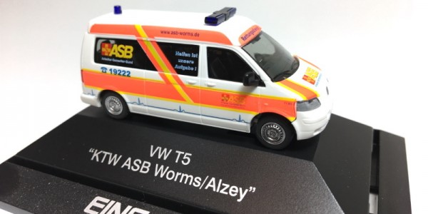 Rietze 51678 ASB Worms/Alzey VW T5 KTW